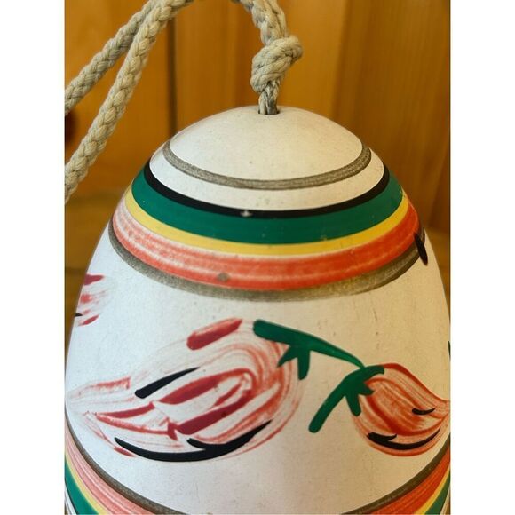 Handpainted Southwest Pottery Windbell Chime (8226) - Picture 4 of 9